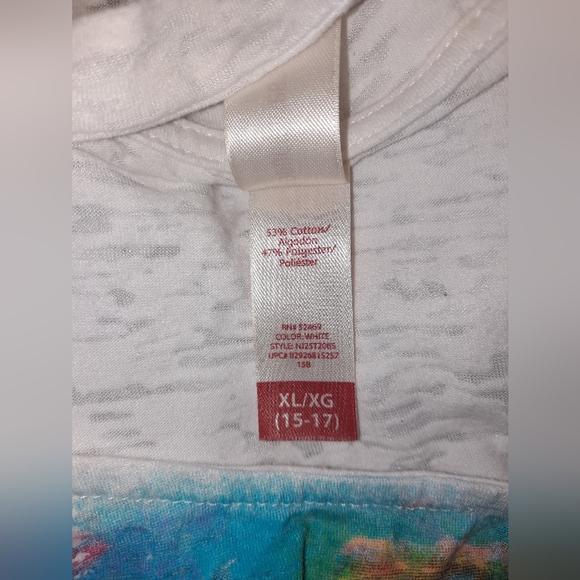 No Boundaries women’s juniors XL tropical tank top size XL, strappy back EUC - Picture 4 of 7